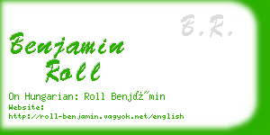 benjamin roll business card